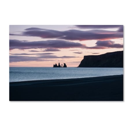 Philippe Sainte-Laudy 'Night Falls On Reynisdrangar' Canvas Art,16x24